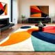 Handcrafted Color Block Abstract Modern Living Rug